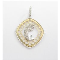 Charm Damiata Gioielli Donna in Oro bianco Zircone 543/102/1-D199 - 543/102/1-D199